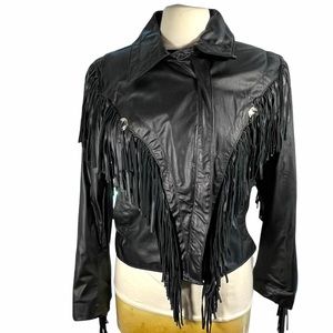 Fringe Leather Jacket